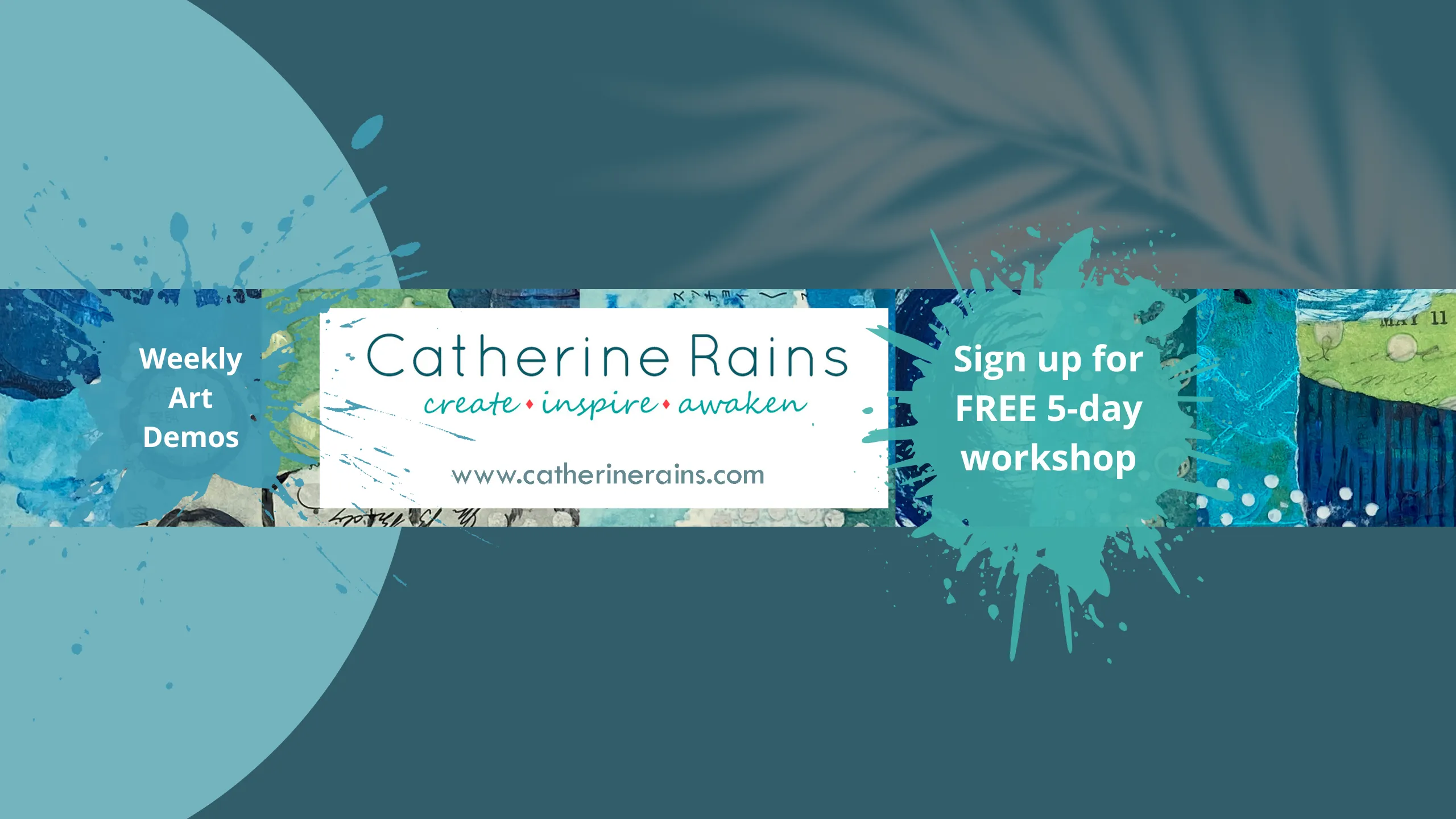 Catherin Rains Catherine Rains is offering weekly art demos to expand your mixed media ...