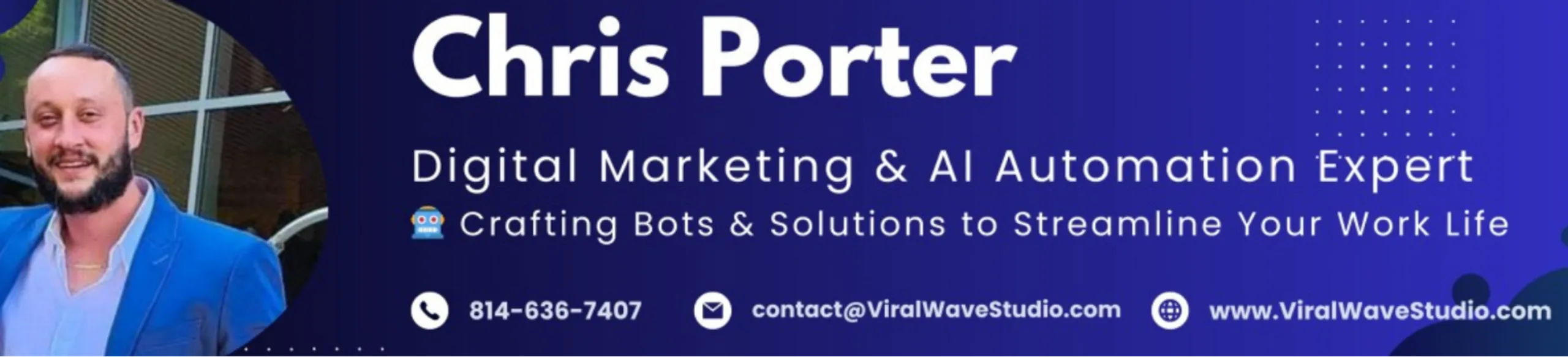Chris Porter is Custom Automated Solutions & Complex GPT's Buymeacoffee