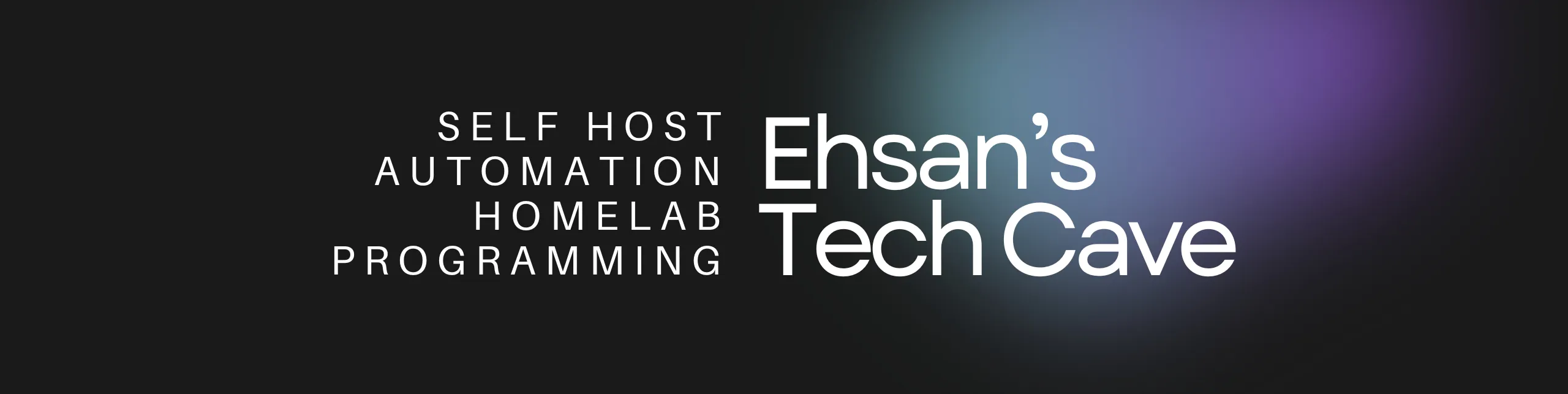 Ehsan's Tech Cave is I create YouTube videos about Homelab, self ...