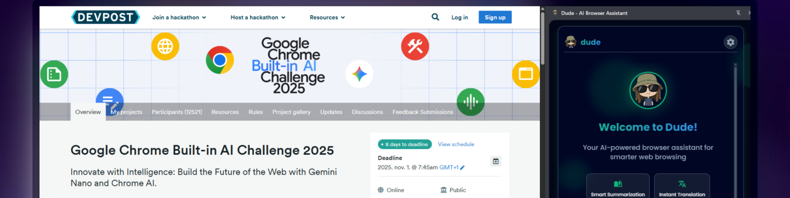 Dude - AI Chrome Extension