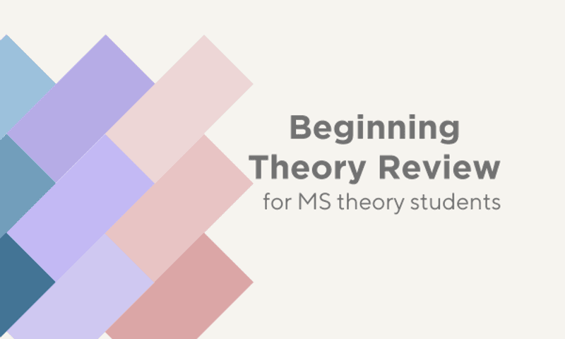 Beginning Theory Review for MS students