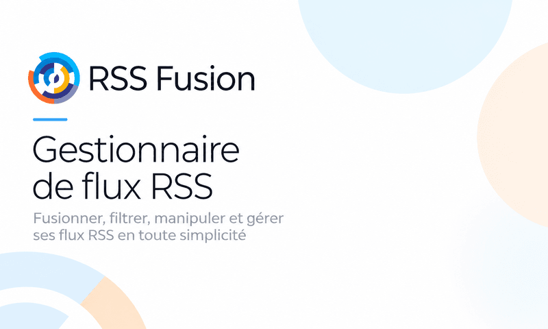 ⚡ Soutien de RSS Fusion