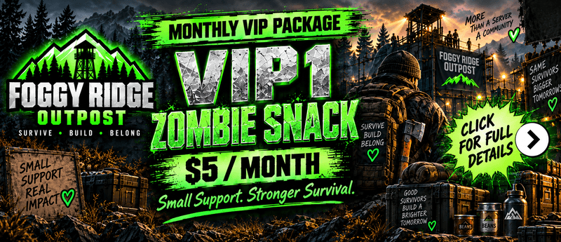 🧟 ZOMBIE SNACK — $5 — MONTHLY VIP1