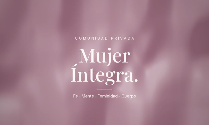 MUJER ÍNTEGRA