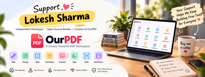 🚀 OurPDF Founding Supporter