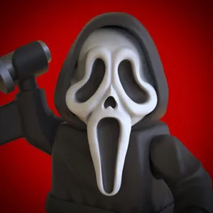 Scream voice. KILLKA Ghostface. Scream Ghostface фигурка. Скетчфаб Ghostface.