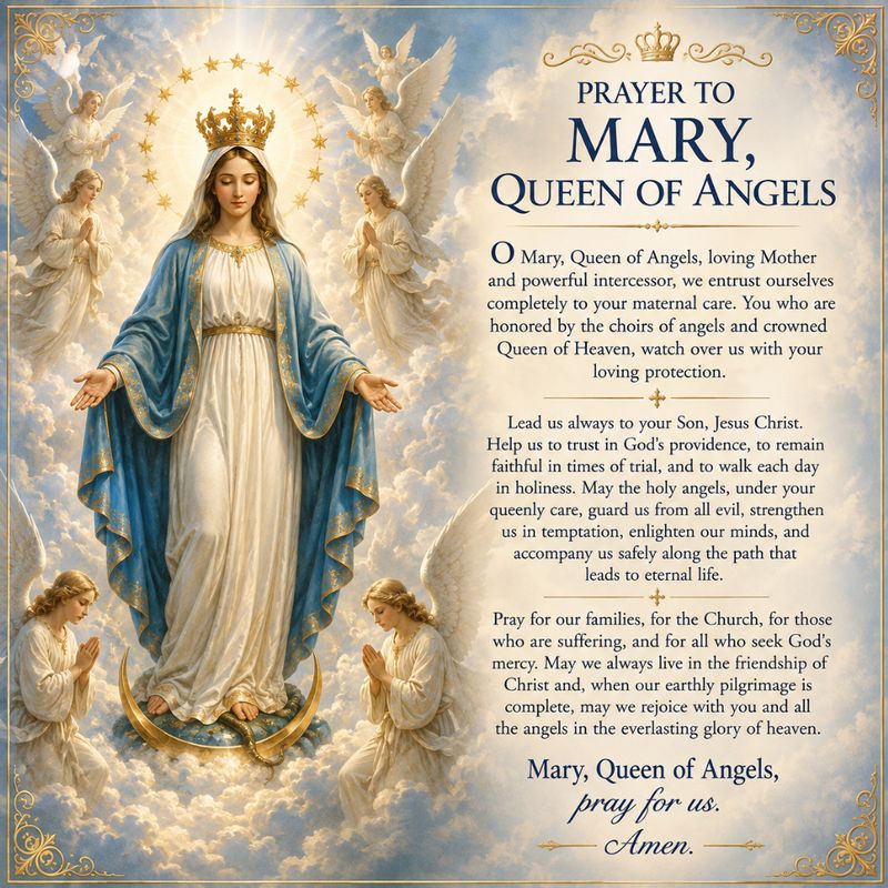 Prayer to Mary, Queen of Angels