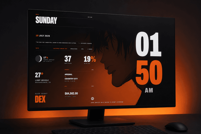 AuraBoard: Smart ambient screensaver