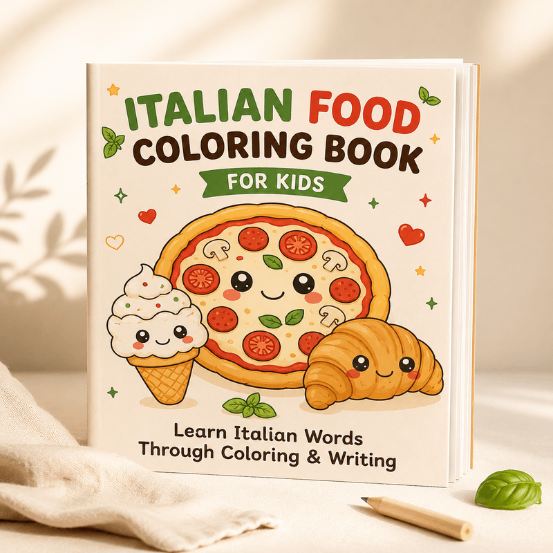 🇮🇹✨ NEW Printable Activity Book for Kids!