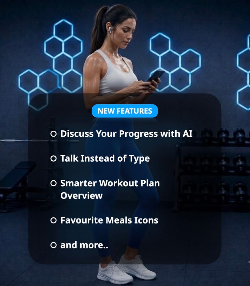 Big Update: AI Progress Check-Ins, Voice Input & Smarter Workout Plans