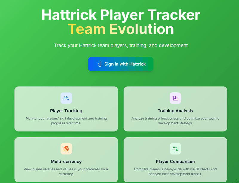 Build Better Hattrick Teams with Data-Driven Training Insights