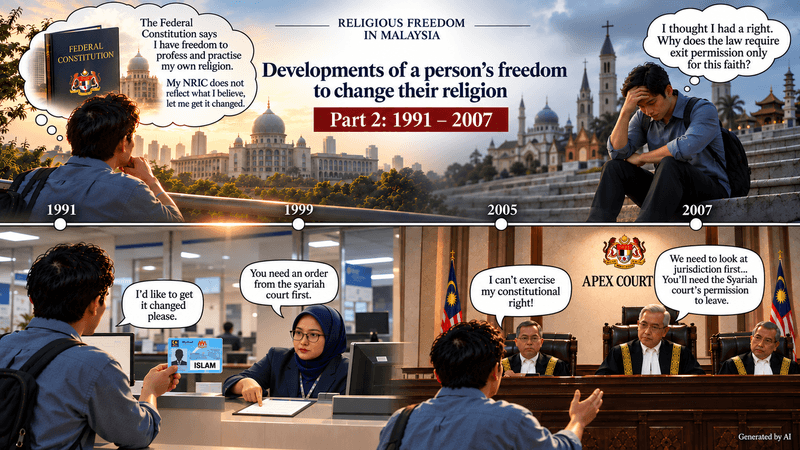 Developments of a person’s freedom to change their religion (Part 2: 1991–2007)