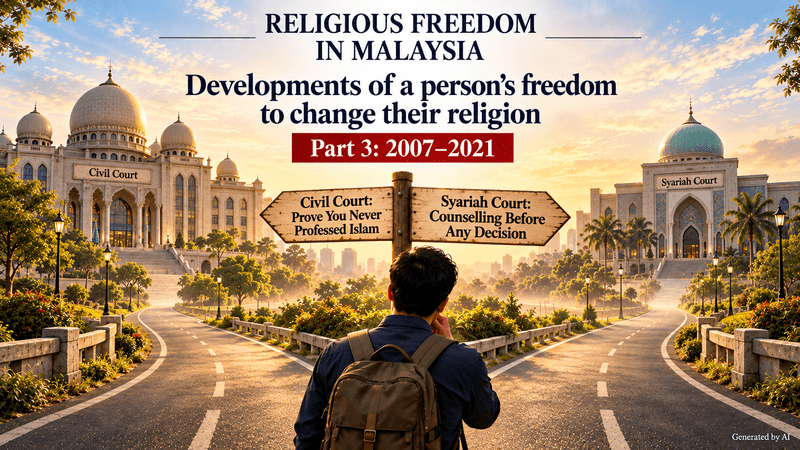 Developments of a person’s freedom to change their religion (Part 3: 2007–2021)