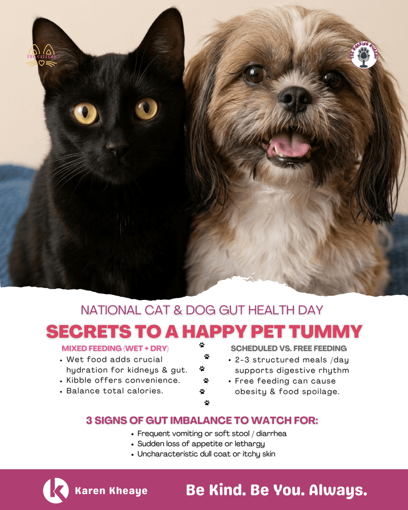 🦠 Tummy Health Facts: Celebrating National Cat & Dog Gut Health Awareness Day!
