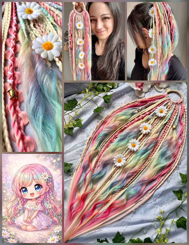 Summer Love Deluxe Daisy Ponytail