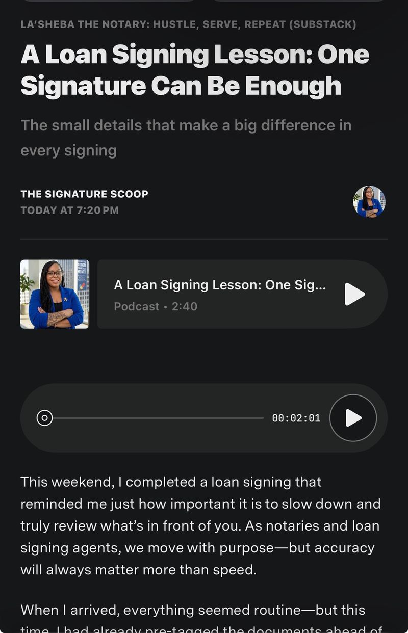 My First Audio Post Is Live 🎙️