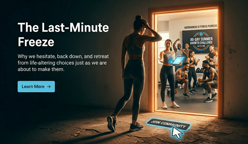 The "Last-Minute" Freeze: Why We Back Down Just Before the Breakthrough