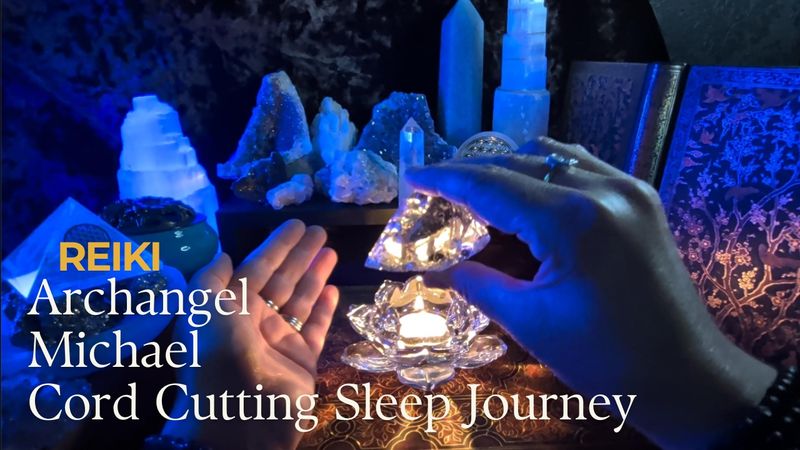 ASMR Reiki for Protection ✨ Archangel Michael Cord Cutting & Aura Shield (Sleep Meditation