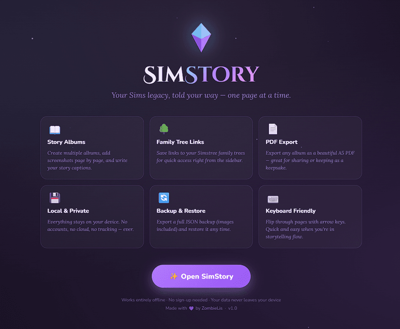 Sim Story Manager Now Available!