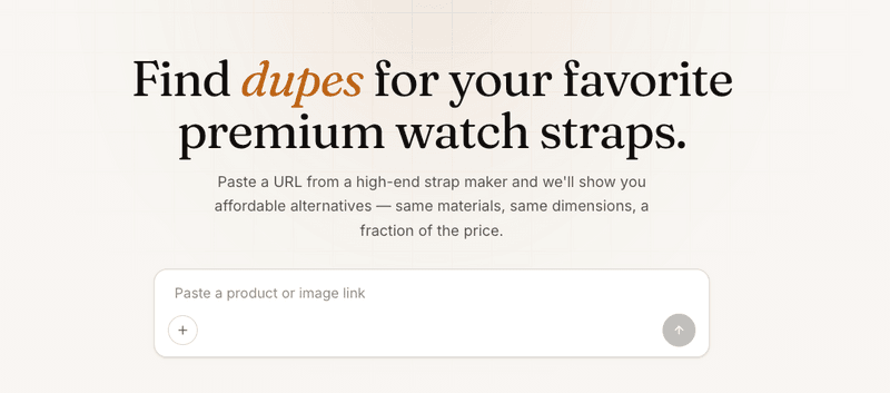 Find dupes for your favorite premium watch straps.