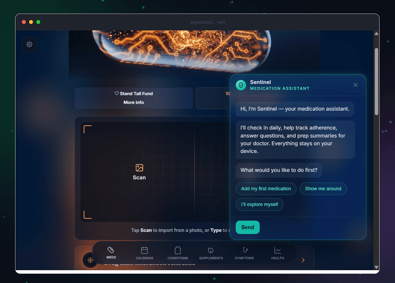 Sentinel is live in MyMeds AI 🛡️