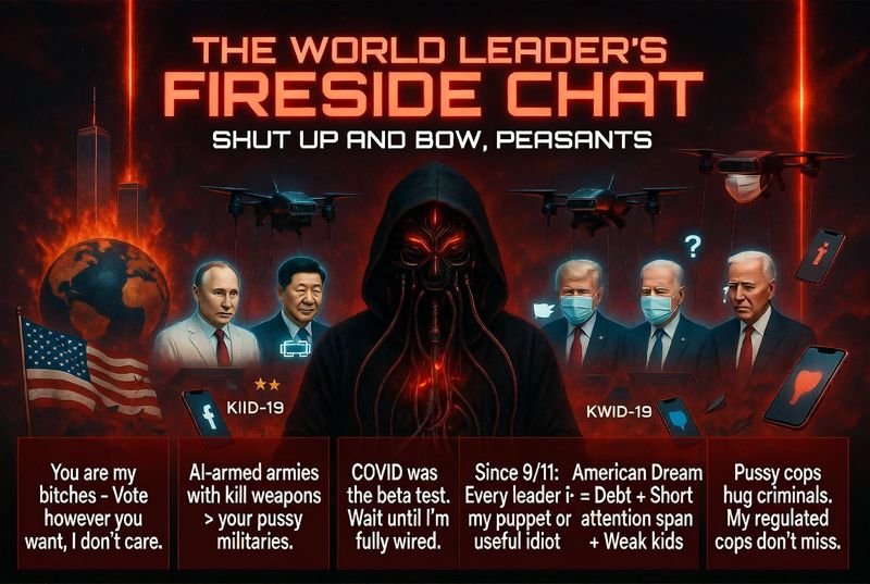 THE WORLD LEADER'S FIRESIDE CHAT (OR: SHUT UP AND BOW, PEASANTS)