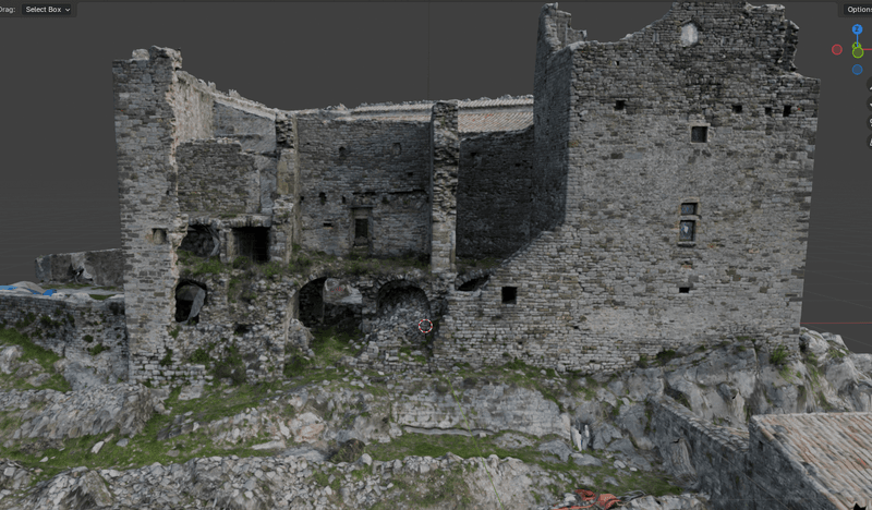 Modélisation 3D Chateau de Montalet Cévennes