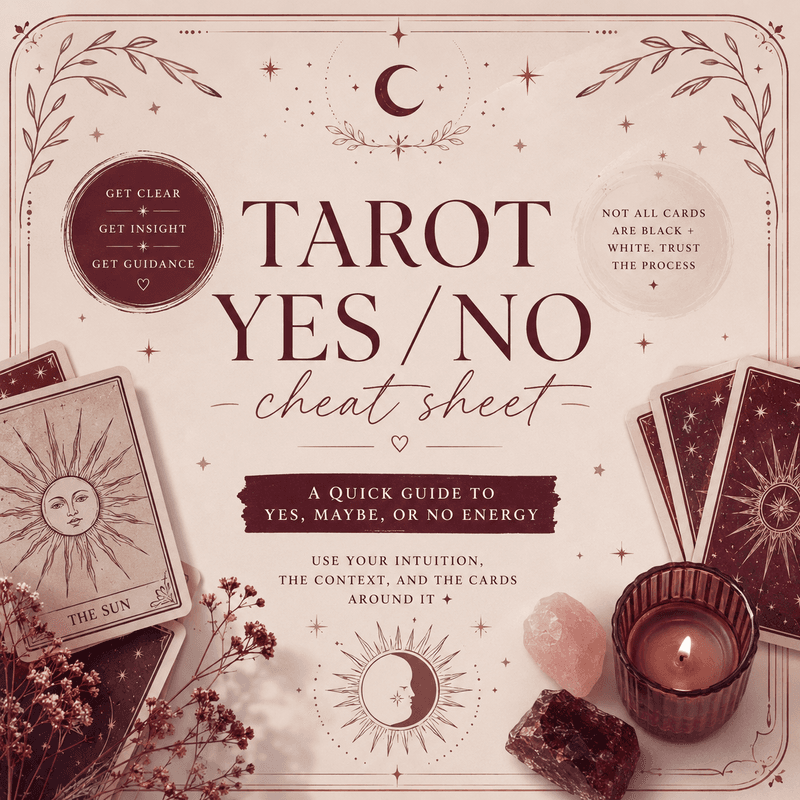 Tarot Yes/No Cheat Sheet