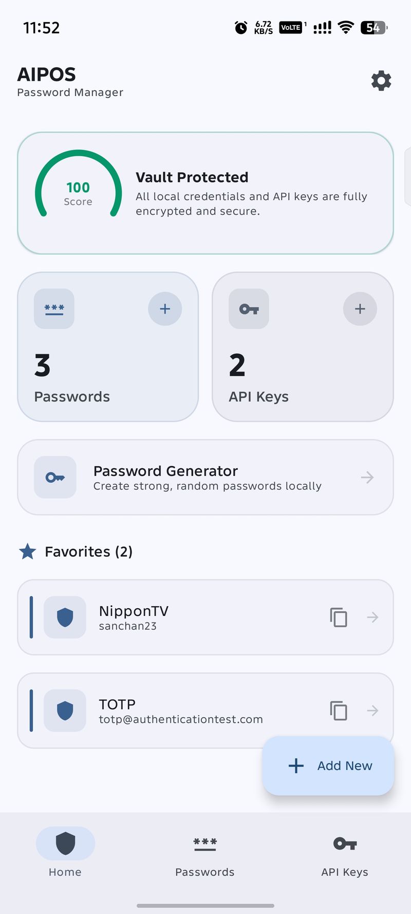 AIPOS Password Manager