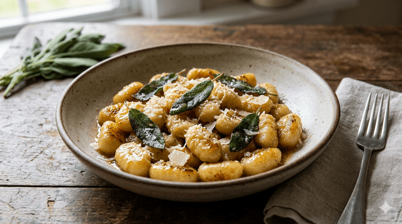 The Ultimate 20-Minute Dinner: Brown Butter Sage Gnocchi (Gourmet on a Dime!)