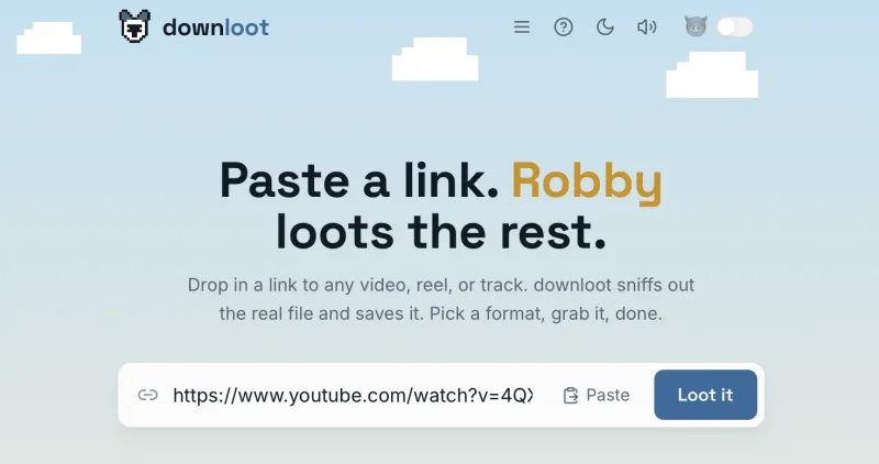 I built a free video downloader with no ads, no paywalls and a playable raccoon game
