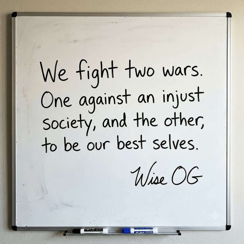 We Must Transform Society and Ourselves!
