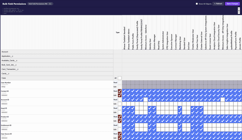 New tool: Bulk Field Permissions for Salesforce (pending Chrome Web Store review)