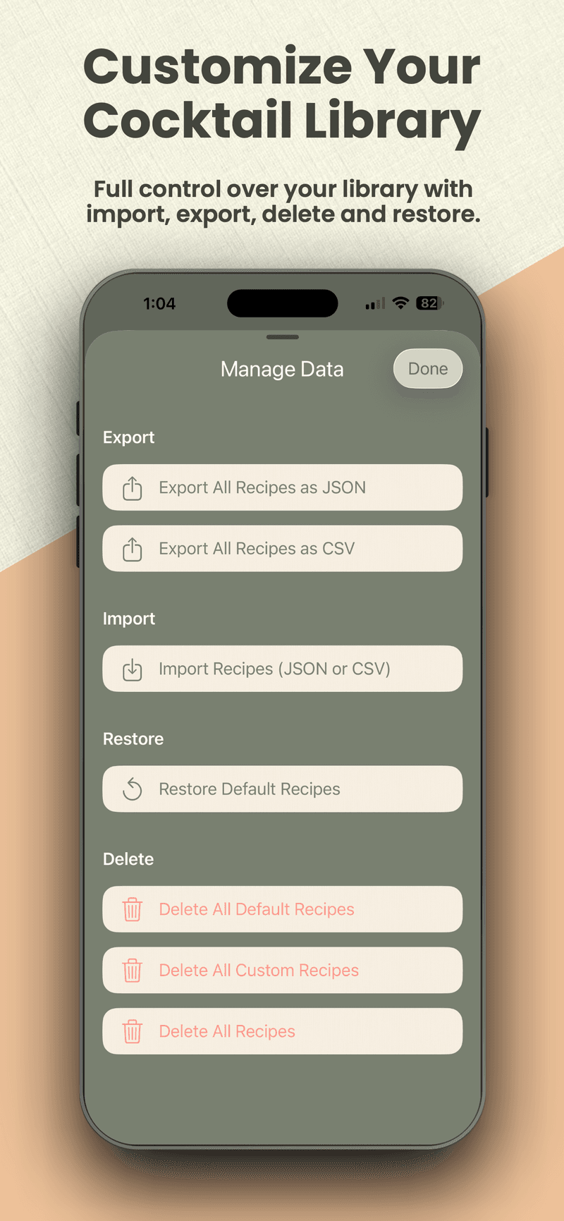 Import & Export Formats