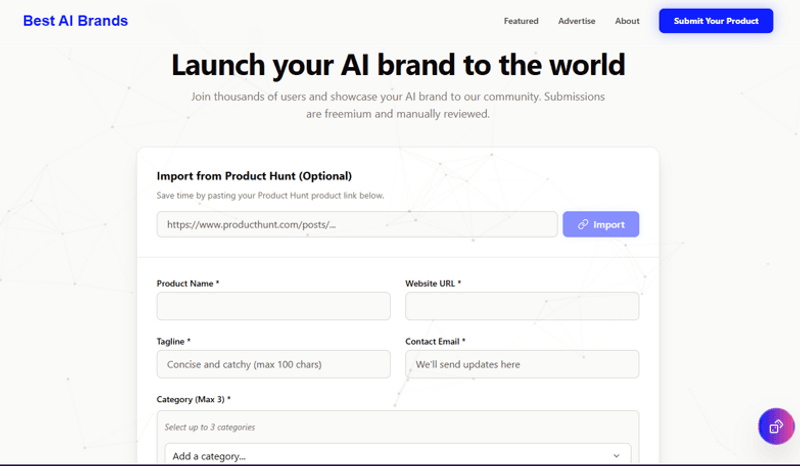 Submit Your AI Tools | Best AI Brands Directory