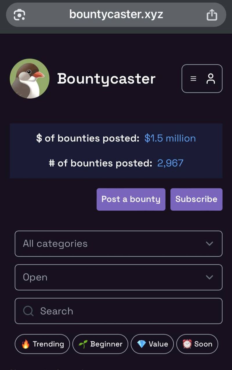 Bounty Cron: Bountycaster Edition