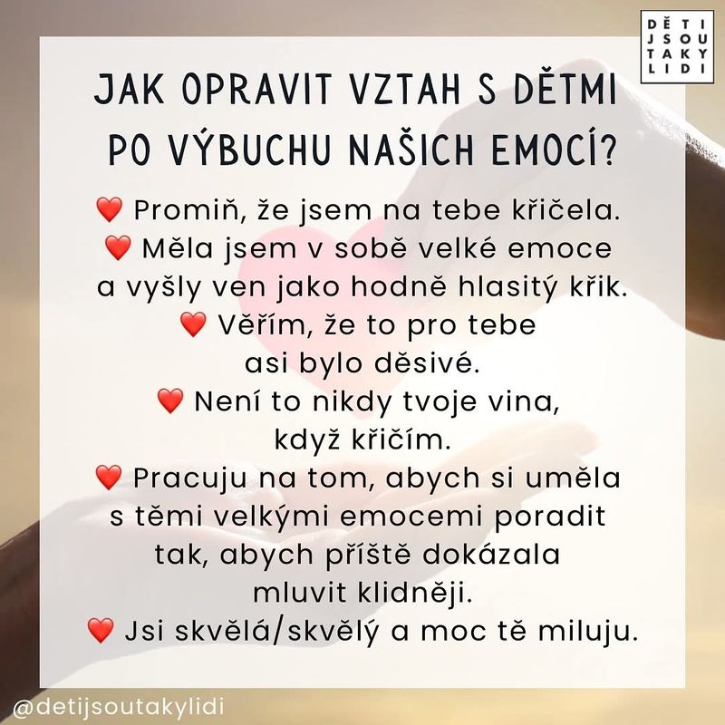 Oprav to tak i vůči sobě