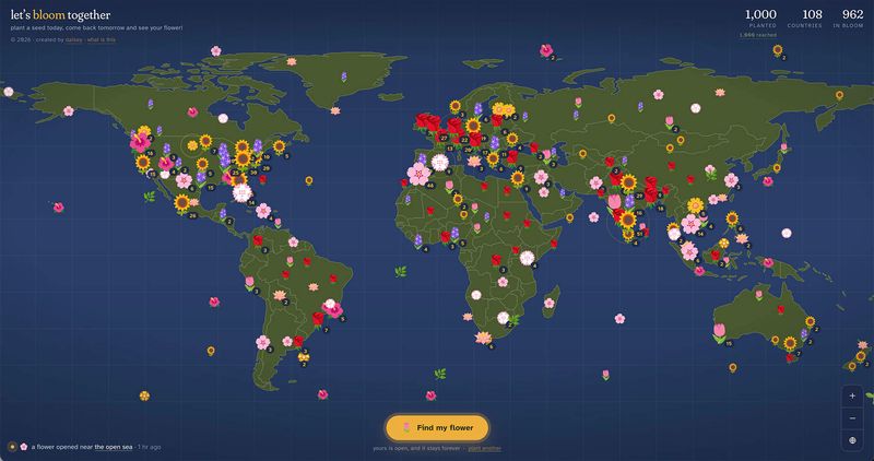 1000 flowers - I planted a tree! 🌴