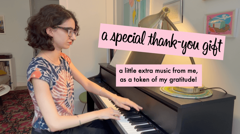 A little extra music from me!