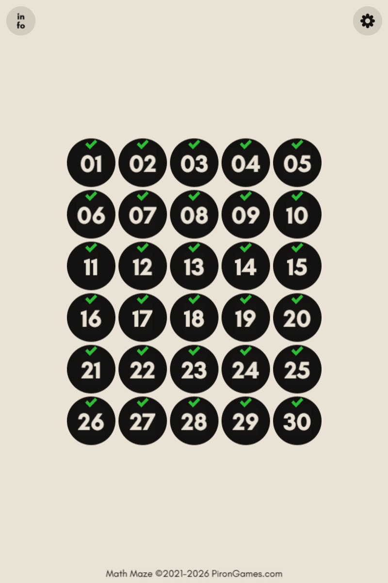 Math Maze Bonus Levels Unlocked