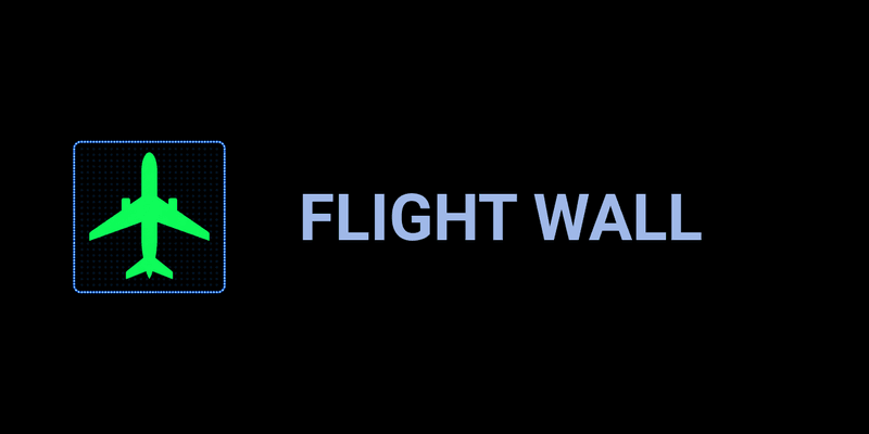 Flight Wall for Home Assistant