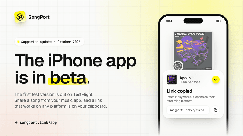 The SongPort iPhone app is here (well, the beta!)
