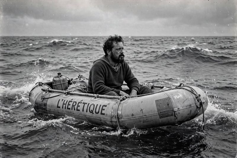 He took a rubber dinghy into the Atlantic to prove that a shipwreck didn't have to be a de