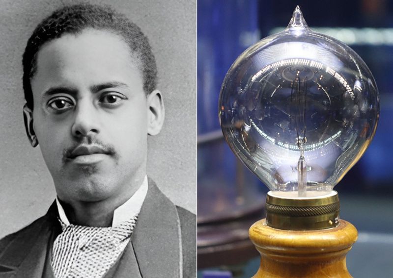 Lewis Latimer played an important role in the light bulb development.