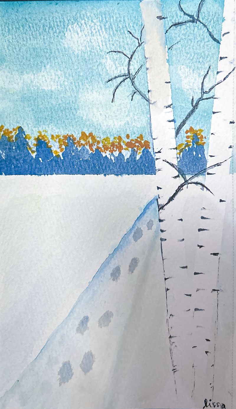 Quiet Birch - Winter Study
