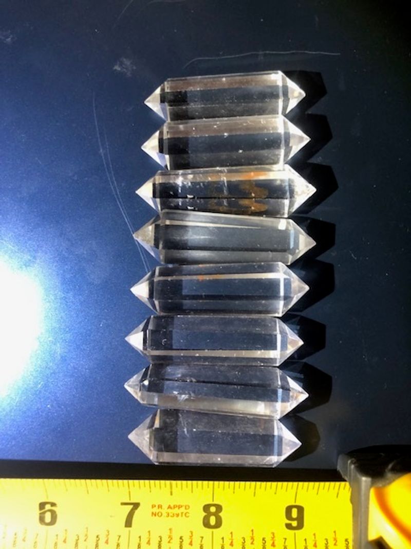 BEAUTIFUL MOSTLY CRYSTAL CLEAR 6 SIDED VOGEL TYPE HEALING CRYSTAL