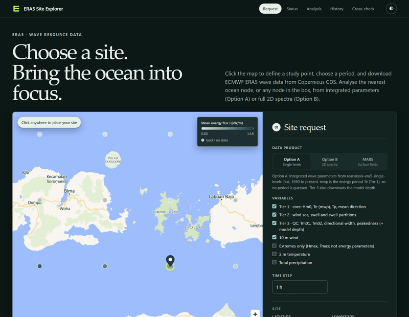 ERA5 Site Explorer