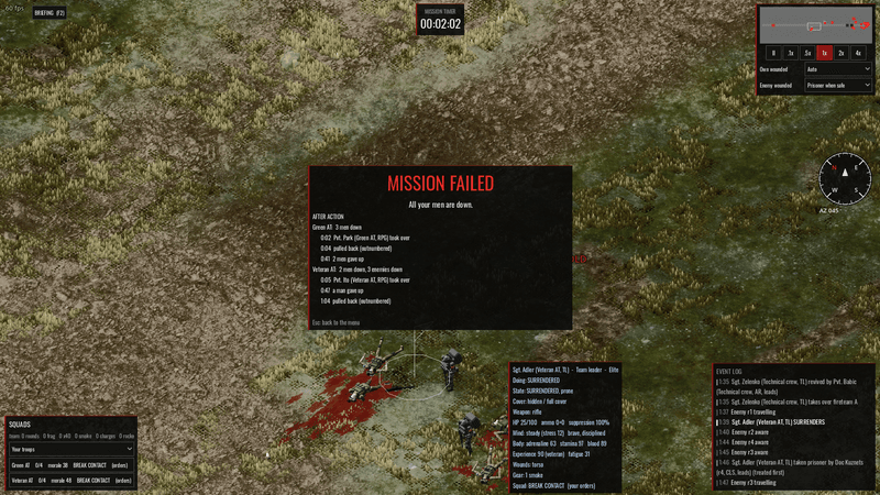 Units can surrender