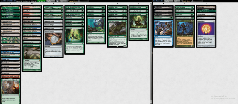 What Dryad Does - An Observation of Amulet Titan Deckbuilding Psychosis