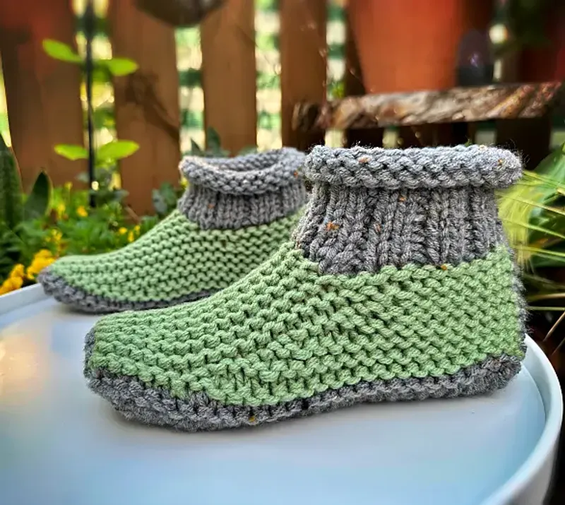 Tired of Knitting Slippers That Wear Out Too Fast? 🧶